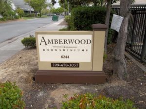 Amberwood Condominiums Monument Sign