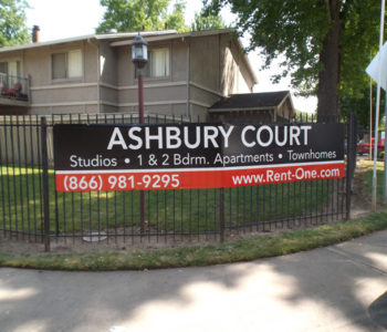 Ashbury Court Townhome Banner Sign
