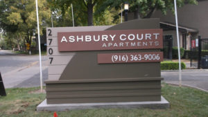 Ashbury Court Apartments Monument Sign