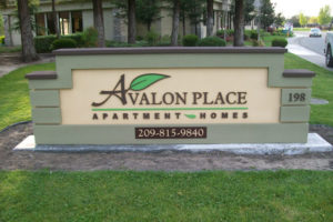 Avalon Place Apartment Homes Monument Sign
