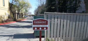 Fairmont Leasing Office Directional Sign