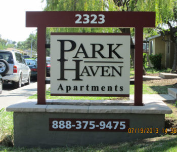 Park Haven Apartment Homes Monument Sign