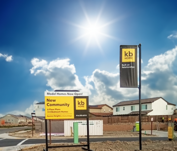 KB Home's exterior signs