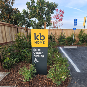 KB Home's Parking Sign