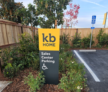 KB Home's Parking Sign