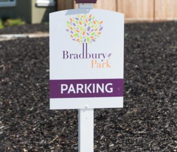 Bradbury Park Parking Sign