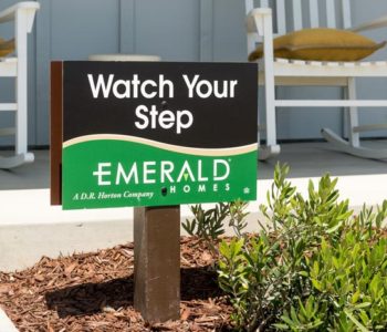 Emerald Homes Caution Sign