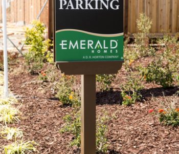 Emerald Homes Parking Sign