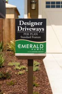Emerald Homes Sales Sign