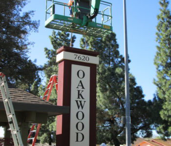 Amberwood Apartment Sign Installation