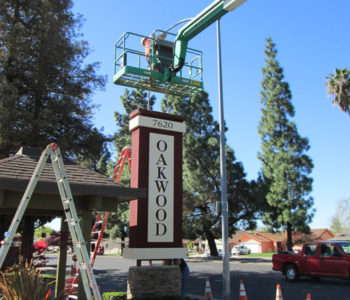 Amberwood Apartment Signage