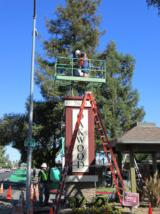 Amberwood Apartments Monument Sign Install