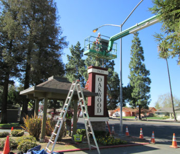 Sacramento Apartment Sign Install