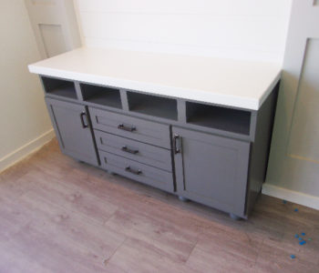 Custom made cabinet for Allendale's sales office. 2 Cabinets & 3 Drawers.