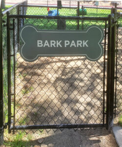 Dog park sign