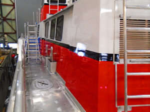 Fire Boat install on-site.