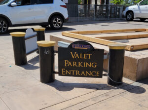 Valet Entrance Sign