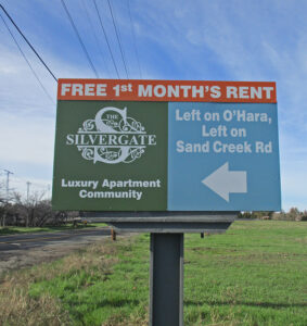 Off-site directional billboard