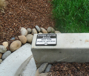 Storm Water Basin Sign